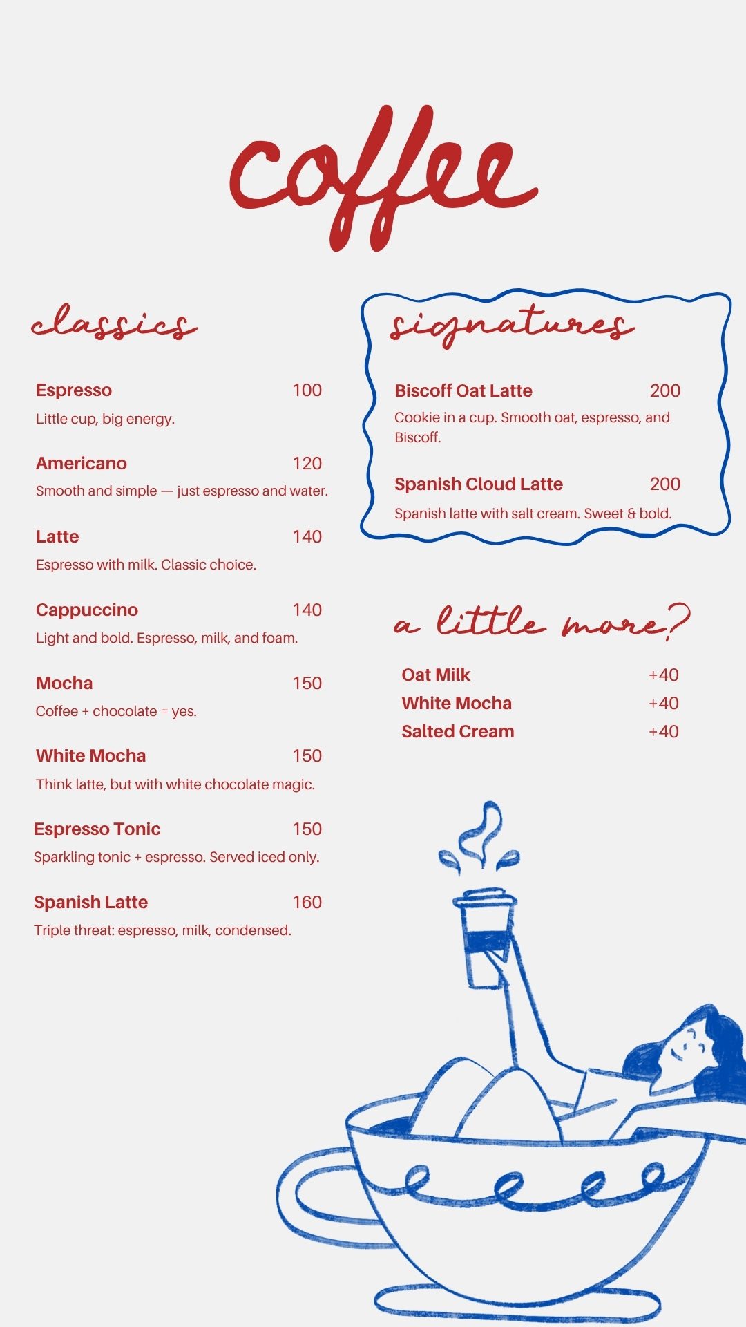 Coffee Menu